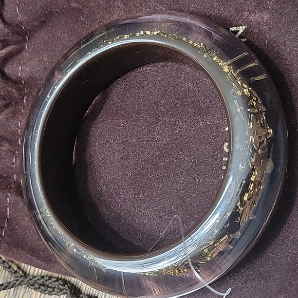 LOUIS VUITTON WIDER INCLUSION RESIN BANGLE - Picture 3 of 7